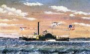 James Bard Fanny, steam tug built 1863 oil on canvas